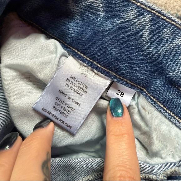 Vervet Lucid High Rise Self Belt Wide Leg Jeans Size 28 - Picture 5 of 7